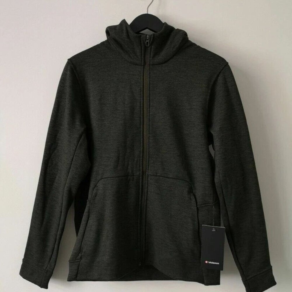 NWT LULULEMON Dark Green Wool Fleece Welterweight Hoodie Jacket Men's S M L XL